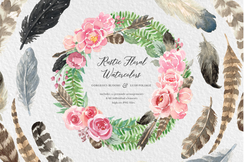 rustic-watercolor-floral-design-kit