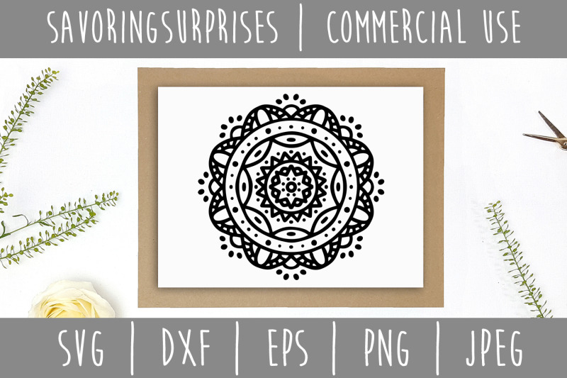 Download Mandala SVG, DXF, EPS, PNG, JPEG By SavoringSurprises ...