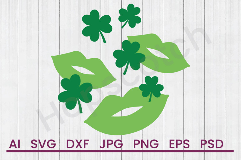 clover-kisses-svg-file-dxf-file