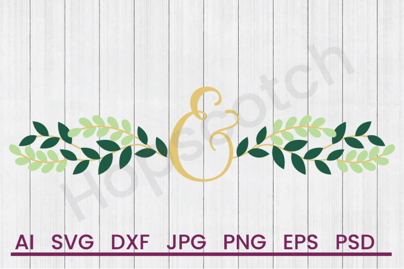 wedding-ampersand-svg-file-dxf-file