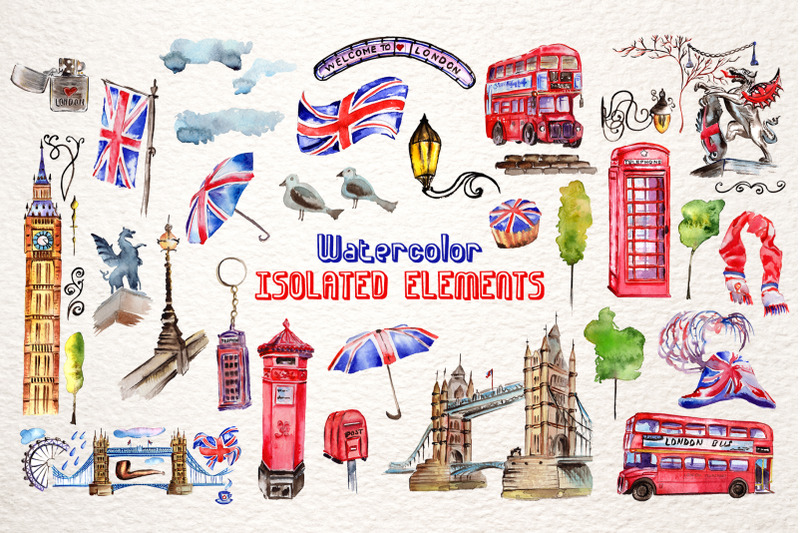 london-watercolor-png