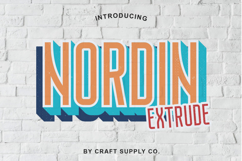nordin-extrude-font-family