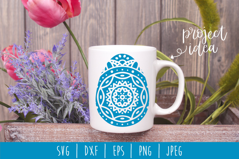 Download Mandala Easter Egg SVG, DXF, EPS, PNG, JPEG By ...