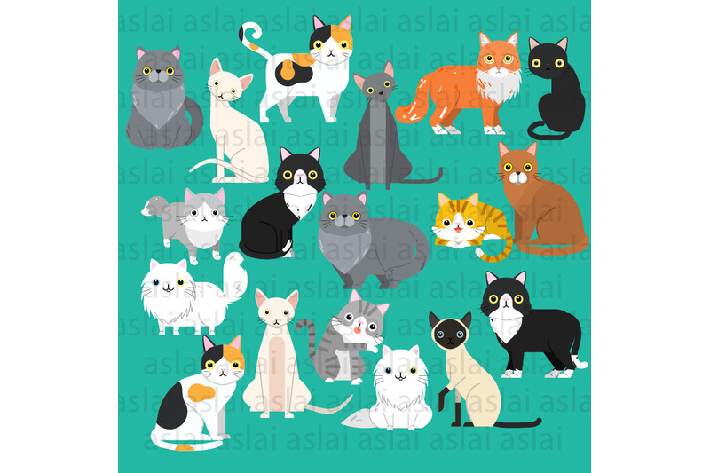 collection-of-cats-illustrations