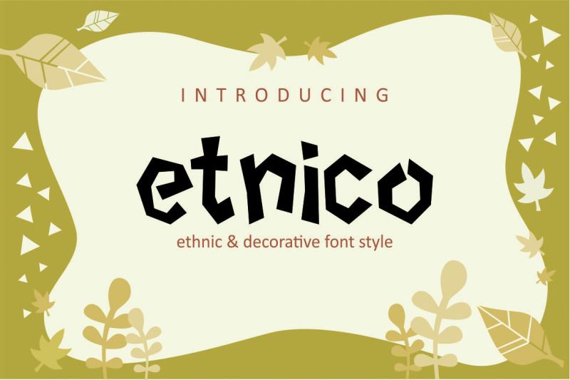 etnico-decorative-font
