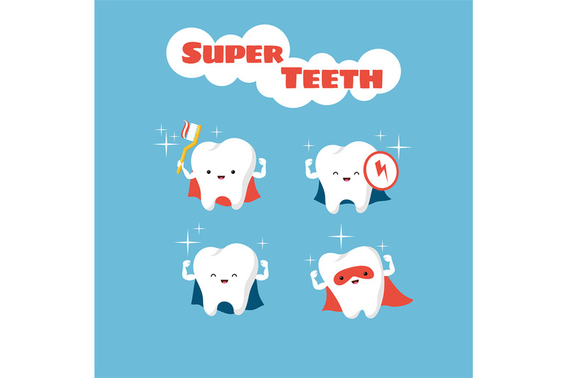 superhero-smiling-kids-teeth-vector-characters