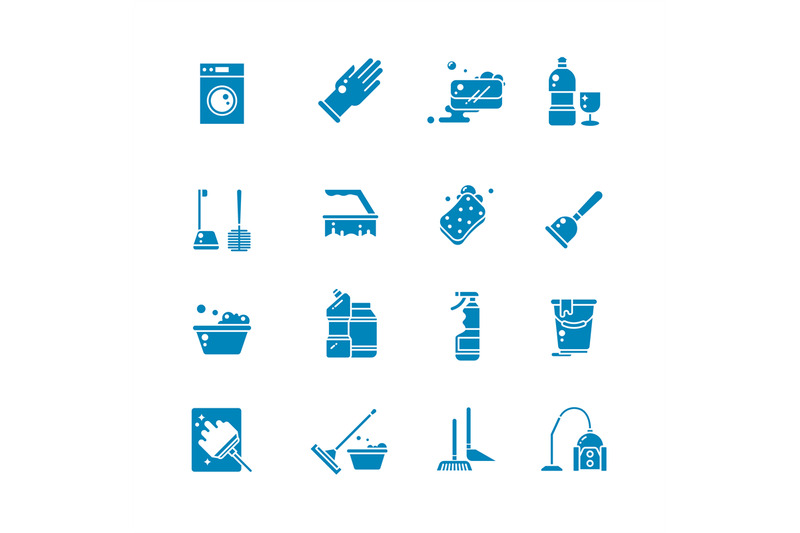 cleaning-products-and-services-silhouette-vector-icons-washing-suppli