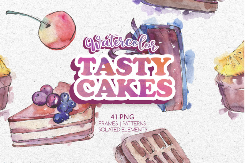 tasty-cakes-watercolor-png