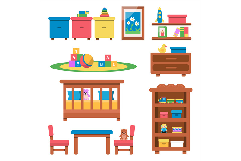 vector-flat-illustrations-of-toys-and-furniture-for-preschool-kids
