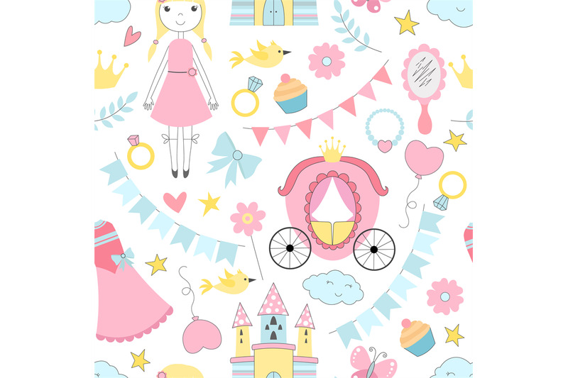 princess-seamless-pattern-various-fairytale-attributes