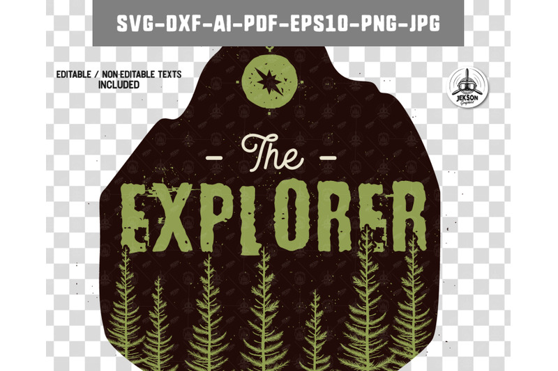 Download Retro Explorer Badge Vintage Travel Logo Patch Svg Vector By Jekson Graphics Thehungryjpeg Com