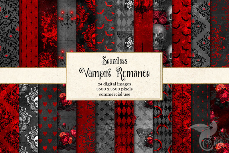 vampire-romance-digital-paper