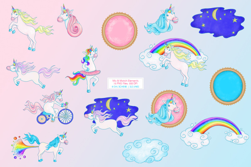 rainbow-unicorn-illustrations-png-files