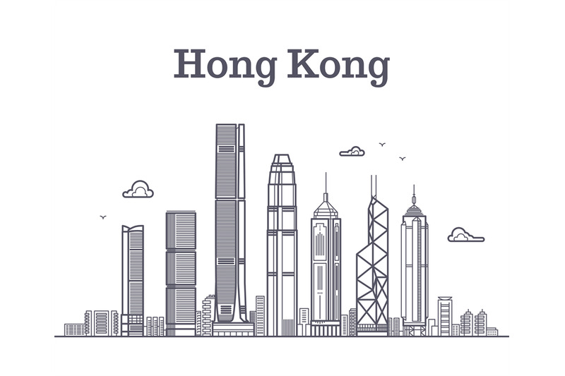 china-hong-kong-city-skyline-architecture-landmarks-and-buildings-vec