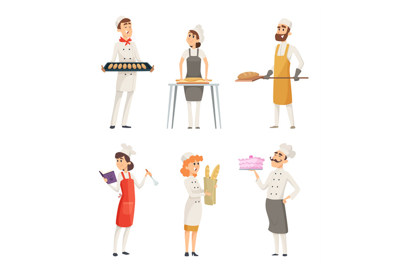 various-cartoon-characters-bakers-at-work