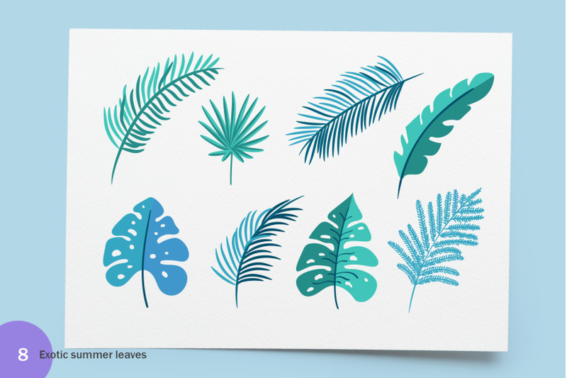 Summer Exotic Palm Design Elements Svg By Happy Letters Thehungryjpeg Com