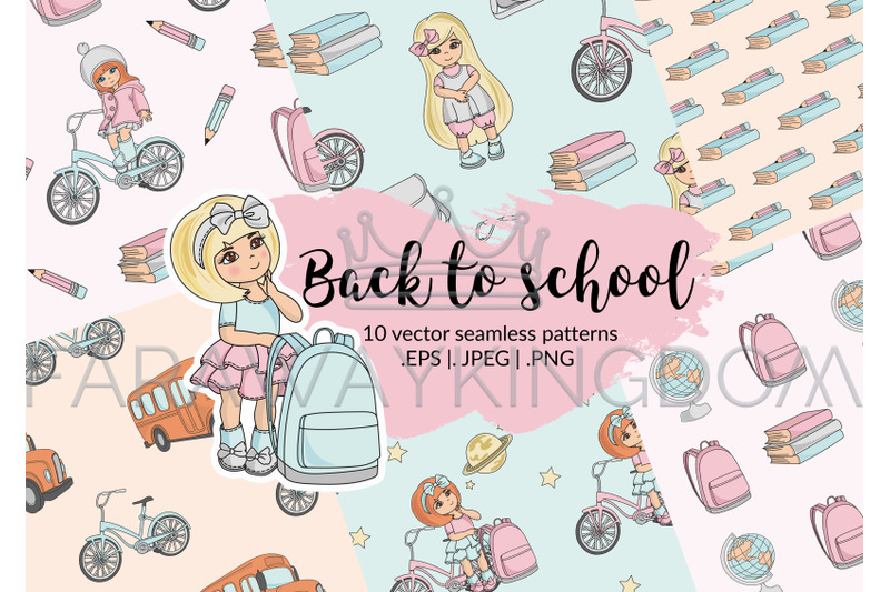 back-to-school-vector-illustration-seamless-pattern-set