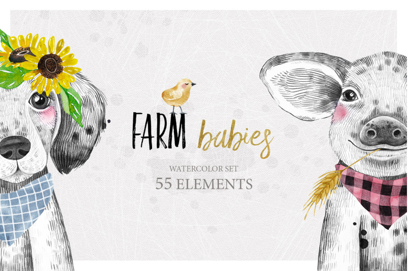 farm-babies-watercolor-set