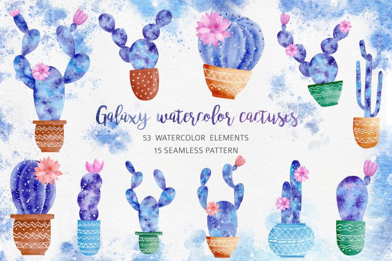 watercolor-galaxy-cactus-collection