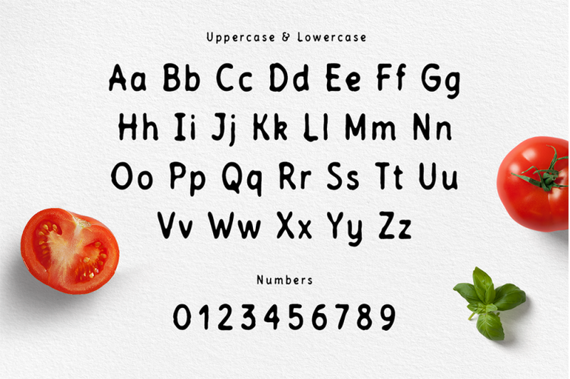 tomatino-handmade-font
