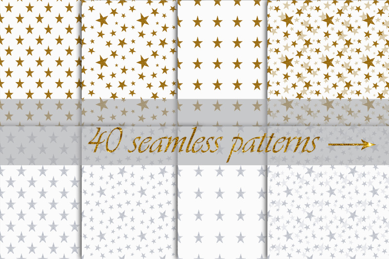 seamless-patterns-gold-and-silver-stars