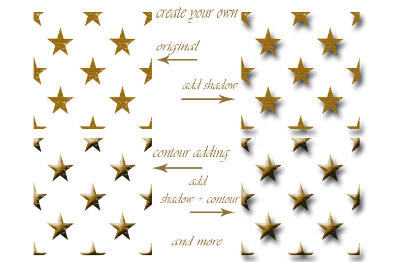 seamless-patterns-gold-and-silver-stars