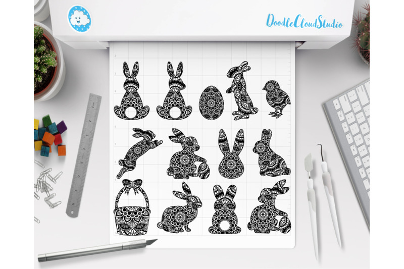 Free Free Layered Rabbit Svg 629 SVG PNG EPS DXF File