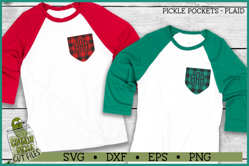 pickle-pockets-monogram-pocket-plaid-svg-file