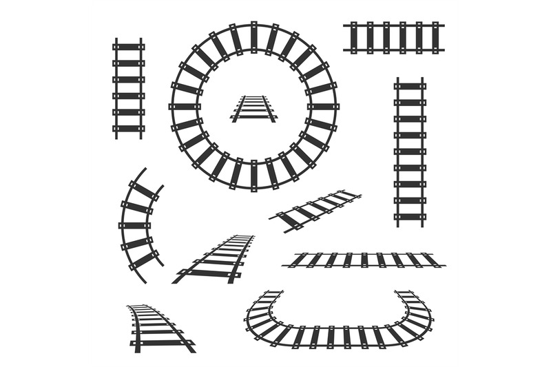 straight-and-curved-railroad-tracks-vector-black-icons