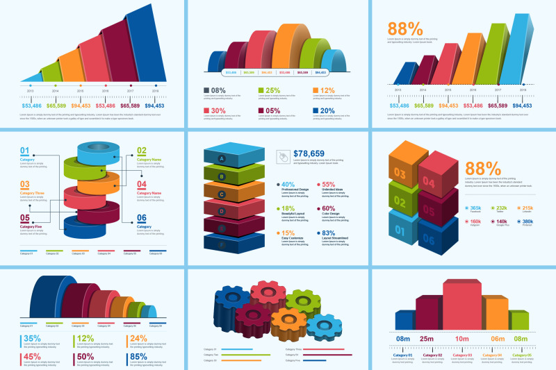 3d-business-infographic-elements