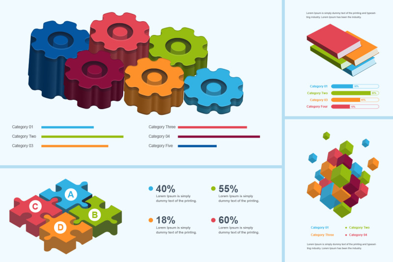 3d-business-infographic-elements