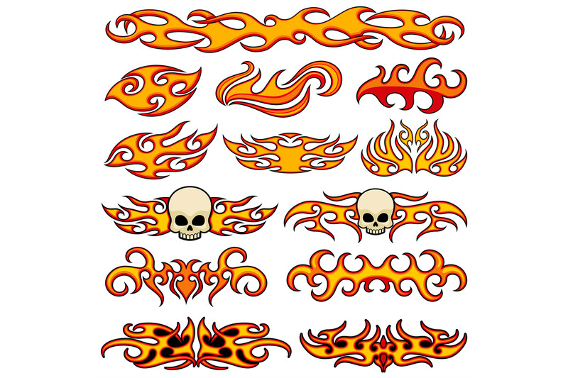 vehicle-car-and-bike-color-vinyl-decals-isolated-vector-set