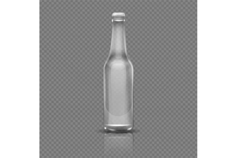 empty-transparent-beer-or-water-bottle-realistic-3d-vector-illustrati