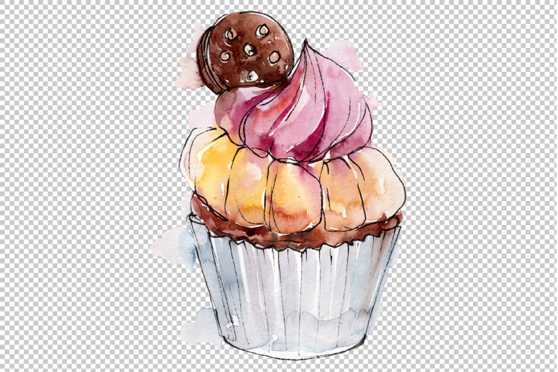 dessert-sweet-tooth-watercolor-png