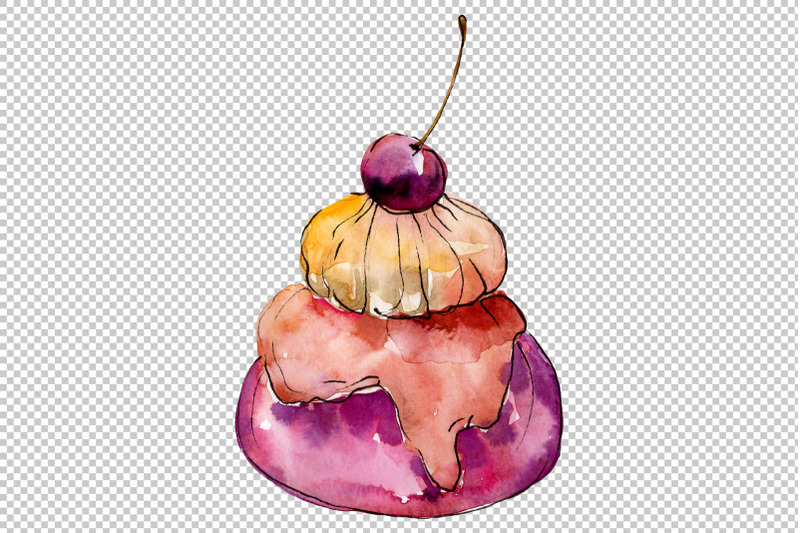 dessert-sweet-tooth-watercolor-png