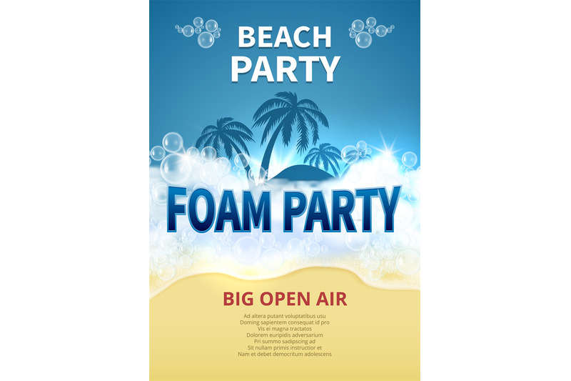 summer-foam-party-vector-poster-tropical-resort-beach-invitation-with