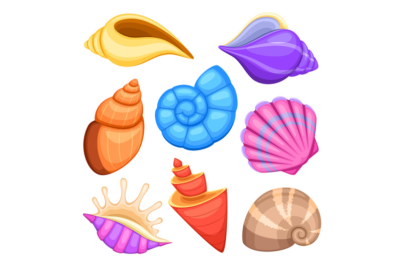 ocean-cockleshells-cartoon-sea-shells-vector-collection