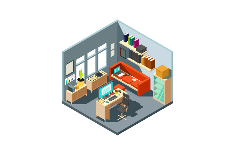 isometric-home-office-interior-3d-workspace-with-computer-and-furnitu