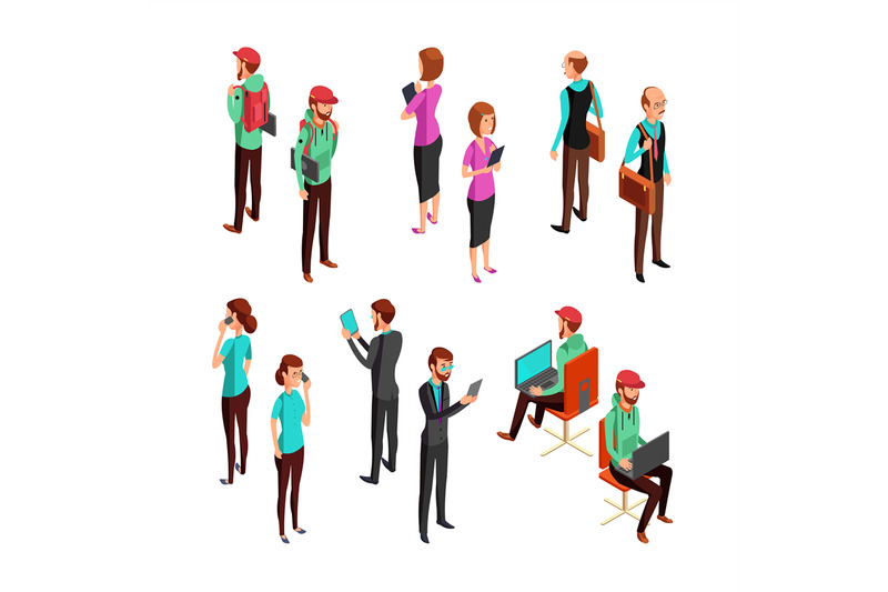 isometric-3d-business-people-isolated-office-man-and-woman-profession