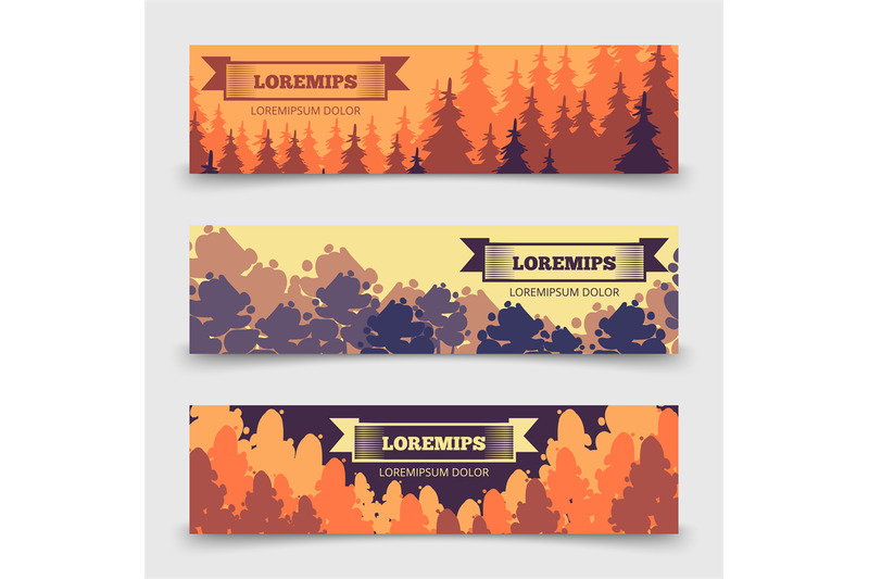 abstract-forest-horizontal-banners-template-banners-with-trees-desig