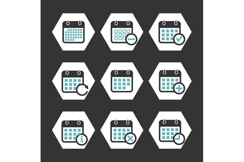 calendar-vector-icons-with-event-progress-and-other-symbols