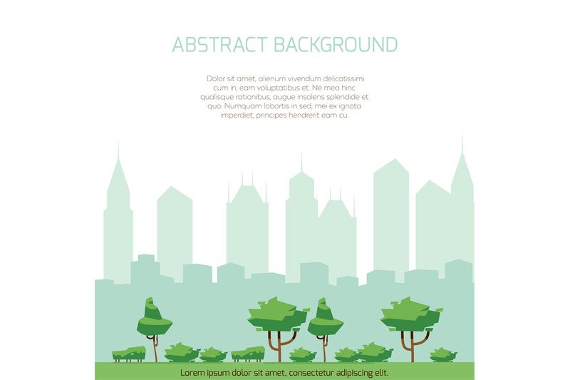 eco-city-concept-background-modern-city-silhouette-and-flat-park-des