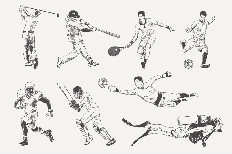 players-and-spotsmen-sketches