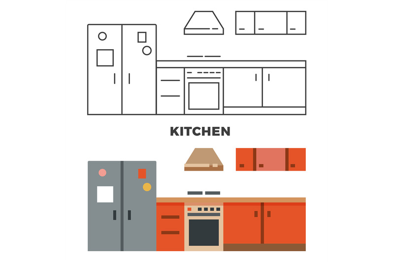 flat-kitchen-concept-isolated-on-white-background