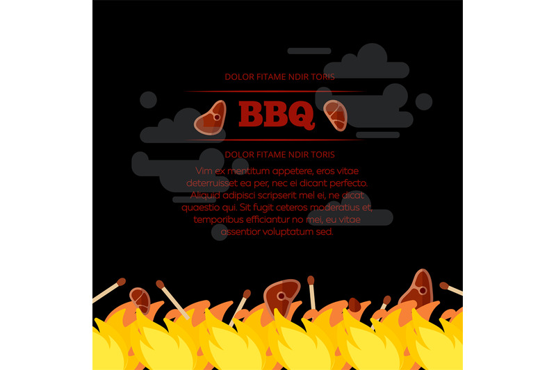 bbq-party-poster-design-with-fire-and-meat