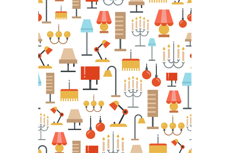 lighting-seamless-pattern-texture-with-flat-lamps