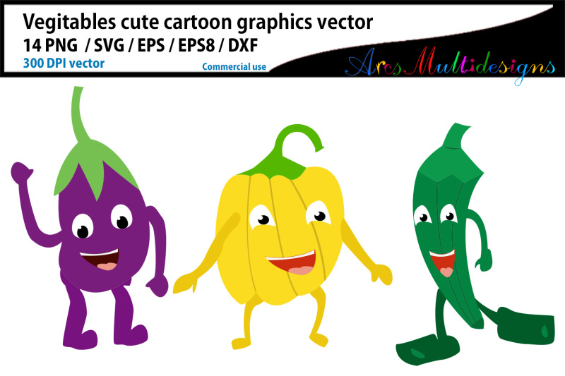 vegetable-cartoon-clipart-vegetable-clipart-characters-vector