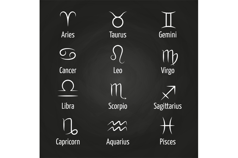 white-zodiac-signs-on-blackboard