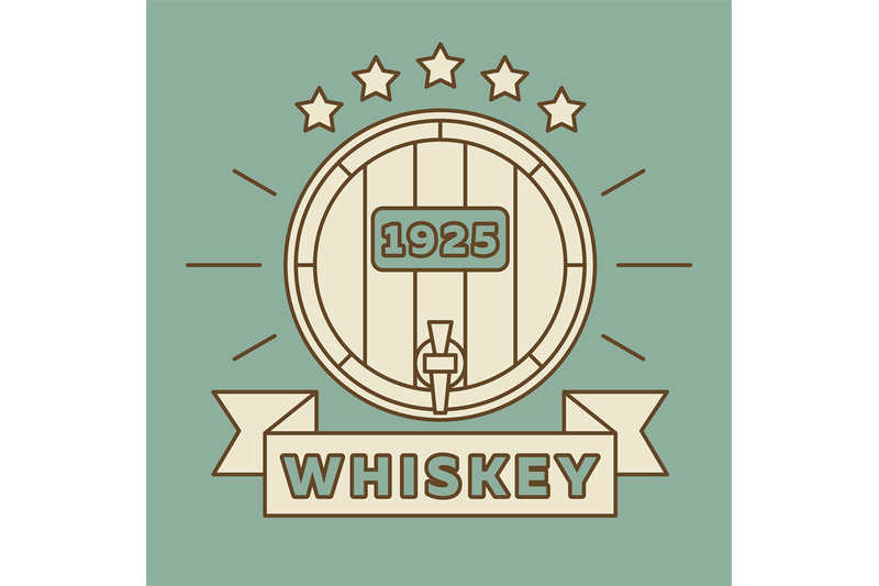 whiskey-logo-design-vintage-whisky-label