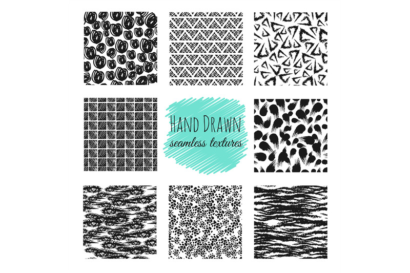 hand-drawn-textures-scribble-squiggle-ink-pen-seamless-vector-scratch